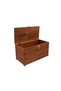 Wooden Chest Box 40X20X20 cm Marine Beech Handmade Dowry Souvenir Gift Box - 7