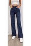Women's Jean High Waist Palazzo Lycra Stretchy Denim Trousers