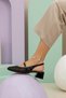 Enola Special Series Imported Fi̇le Stone Detail Women's Heel Shoes Black - 3