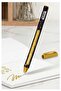 Glitter Ballpoint Pen 7 Colors Pensan Jely Glitter Pilot Pen Ergonomic Grip Soft Writing Black Notebook - 2