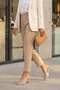 Holly Fi̇le Stone-Detail Evening Dress Women's Slippers Beige - 3