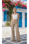 Palazzo Jeans 90's Denim Lycra Super High Waist Wide Leg Loose Jeans Palazzo Trousers