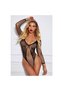Women's Body Stockings Party Lingerie for Bride Mesh Hollow Lace Hot Drill Pajamas Underwear - 4