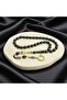 Erzurum Oltu Stone Cage Motif Brass Rosary - 3