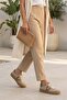 Gina Genuine Leather Women's Sneakers Beige - 2