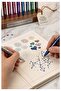 Glitter Ballpoint Pen 9 Colors Pensan Jely Glitter Pilot Pen Ergonomic Grip Soft Writing Black Notebook - 5