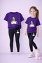 Leggings - T-Shirt Set Mother Daughter Combination 100% Cotton Flexible Comfortable Daily Sports Combination