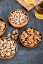 Wooden Bamboo Snack Bowl Set of 4 8.5cm Diameter