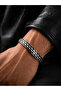 Men's and Women's Copper Bracelet with Magnet, Leather Striped Copper Bracelet - 3