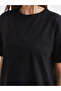 Brown Crew Neck Embroidered Women's T-Shirt (S6) - 4