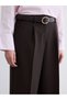 Trendlucky Women's Pleated Fabric Pants with Belt in the Waist - 3