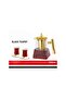 550ml Glass Teapot with Infuser & Gold Lid, Heat Resistant Tea Maker with Wooden Handle - 2