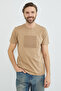 Embossed Printed Crew Neck T-Shirt - 2
