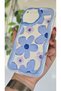 iPhone 7 Plus / 8 Plus Case Pastel Blue Daisy Pattern Colorful Silicone Cover with Camera Protection - 4