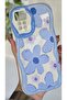 Redmi Note 11 Pro/12 Pro 4g Case Pastel Blue Daisy Pattern Colorful Silicone Cover with Camera Protection - 4