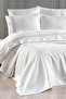Rom Embroidered Double 7-Piece Duvet Cover + Pique Set