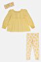 Toddlers Girl 3Pcs Ruffle Top And Leggings Set with Headband, Multicolor - 2