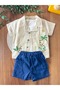 "Savanna" Embroidered Baby Boy 3-Piece Set - 2
