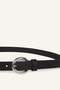 Women's Oval Buckle Faux Leather Casual Belt H5061Axns - 2