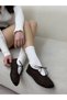 Brown Suede (Tinky) Lace-Up Detail Women's Casual Shoes - 2