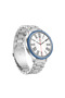 Smartwatch Silver Frame, Silver Steel Strap, Blue Ring + Blue Silver Strap - 2