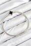 Stylish Brass Charm Zircon Stone Clover Model Silver Color Women's Bracelet Teachers Mothers Valentine's g