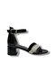 7454-26 Patent Leather Stone Heeled Girls' Sandals 27-30 - 2