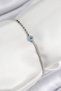 Stylish Brass Zircon Stone Evil Eye Model Crushed Chain Silver Color Women's Bracelet Teachers Mothers Lovers