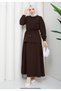 Women's Two-Piece Set with Skirt, Shirt, and Pocket Detail