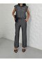 Women's Short Sleeve Shirt and Pants Set - 2