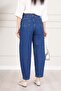 High Waist Relaxed Cut Jean Trousers - 5