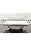 Porcelain Large Square Serving Plate-Presentation Plate with Cast Silver Frame and 4 Legs 27cm - 4