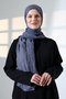 Women's Hijab Bamboo Cashmere Shawl, Non-Ironing Natural Hijab Headscarf (75X180 cm) - Smoked - 2