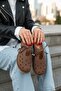 Vinner Brown Women's (2 cm Heeled) Round Toe Laser Perforated Shoes Slippers