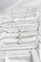 Stylish 316L Steel Chain Silver Color Clover Detailed Zircon Stone Women's Necklace Teachers Mothers Lovers - 2