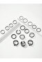 Set of 18 Black Twist Rings and Joint Rings - 2