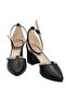 Black Women's 5 cm Thick Heeled Shoes - 4