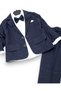 Boy's 2-9 Years Old 3-Piece Stylish Bow Tie Holiday Suit with Linen Trousers, Shirt and Jacket, 100% Cotton - 5