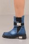Women's Denim Boots Summer Metal Detail Orthopedic Insole - 5