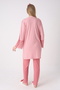 Ribbed Textured Sleeves, Wide Laced Sleeves, 3-Piece Maternity Pajama Set - 6