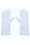 White Long Sheet Fabric Hijab Ceremony Ceremony Gloves Gloves - 4