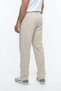 Men's Beige Baggy Cut Pique Fabric Elastic Waist Loose Leg Comfortable Cut Sweatpants - 4