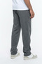 Men's Smoked Baggy Cut Pique Fabric Elastic Waist Loose Fit Comfortable Cut Sweatpants - 6