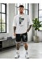 Men's Real Life Printed Shorts and T-Shirt Set – Oversized Summer Top and Bottom Sports Set Casual Combination - 2