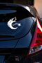 Turkish Motif Bozkurt Moon Star Sticker - Turkish Flag Car Motor Sticker 15X13Cm - 2