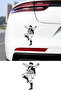 Zeybek Car Sticker with Efe Figure - Traditional Zeybek Figure Sticker 9X15Cm