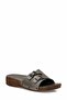 Women's Silver Belted Comfort Casual Slippers Home Slippers - 2