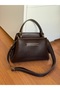 Practical Women's Hand and Shoulder Bag with Front Placket