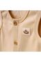 Little Cozy Premium Organic Cotton 2-Piece Baby Vest Set Ecru - 3