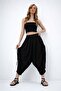 Black-Patterned Summer Shalwar Trousers with Lace Detail on the Sides Alc-X13872